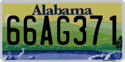 AL license plate 66AG371