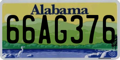 AL license plate 66AG376