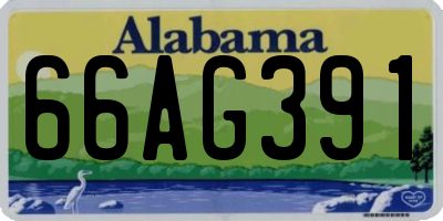 AL license plate 66AG391