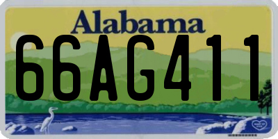 AL license plate 66AG411
