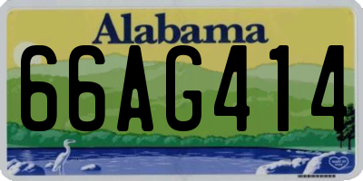 AL license plate 66AG414
