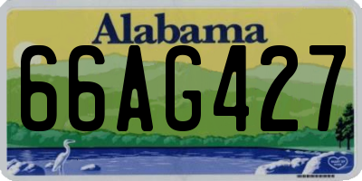 AL license plate 66AG427
