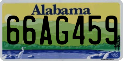 AL license plate 66AG459
