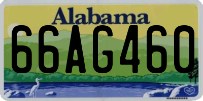 AL license plate 66AG460
