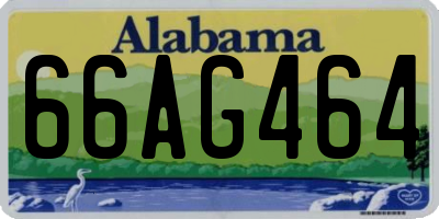 AL license plate 66AG464