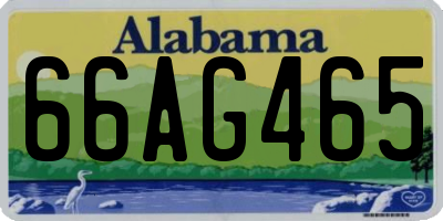 AL license plate 66AG465