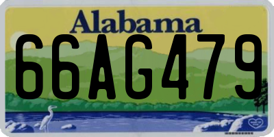 AL license plate 66AG479