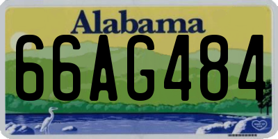 AL license plate 66AG484
