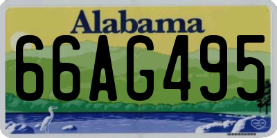 AL license plate 66AG495