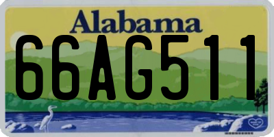 AL license plate 66AG511