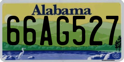 AL license plate 66AG527