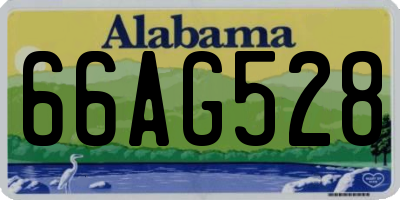 AL license plate 66AG528