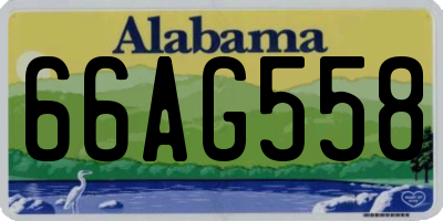 AL license plate 66AG558