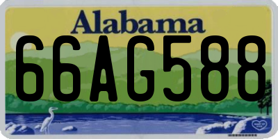 AL license plate 66AG588