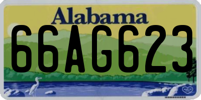 AL license plate 66AG623