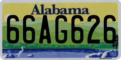 AL license plate 66AG626