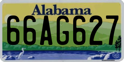 AL license plate 66AG627