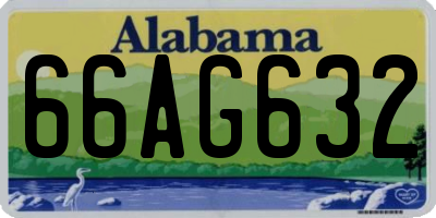 AL license plate 66AG632