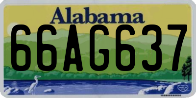 AL license plate 66AG637