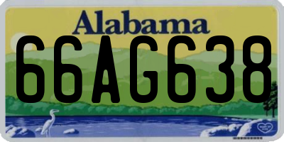AL license plate 66AG638