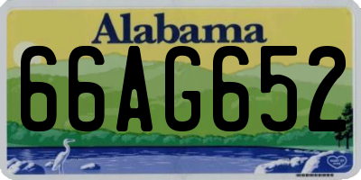 AL license plate 66AG652