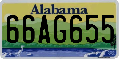 AL license plate 66AG655