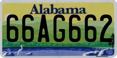 AL license plate 66AG662