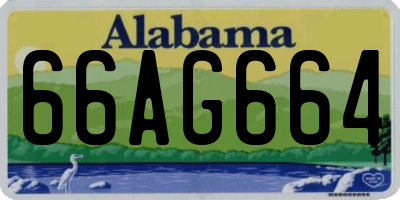 AL license plate 66AG664