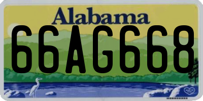 AL license plate 66AG668