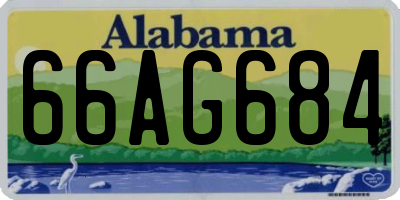 AL license plate 66AG684