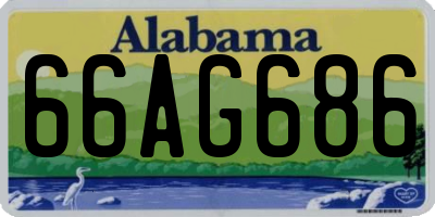 AL license plate 66AG686