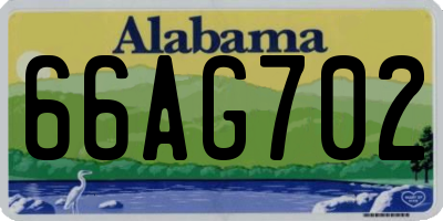 AL license plate 66AG702