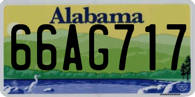 AL license plate 66AG717