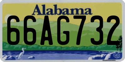 AL license plate 66AG732