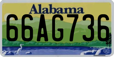 AL license plate 66AG736
