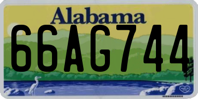 AL license plate 66AG744