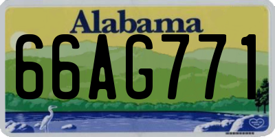 AL license plate 66AG771