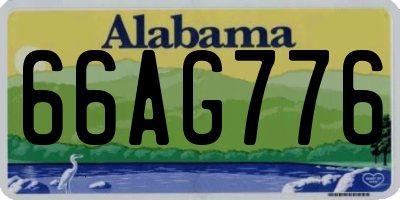 AL license plate 66AG776