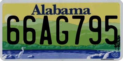 AL license plate 66AG795