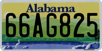 AL license plate 66AG825