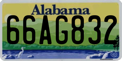 AL license plate 66AG832