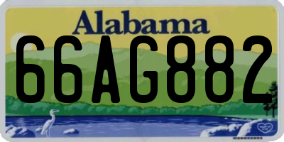 AL license plate 66AG882