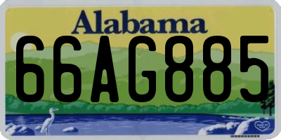 AL license plate 66AG885