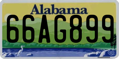 AL license plate 66AG899