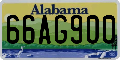 AL license plate 66AG900