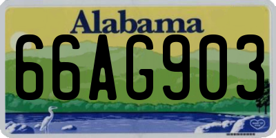 AL license plate 66AG903