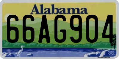 AL license plate 66AG904