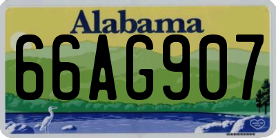 AL license plate 66AG907