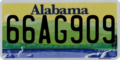 AL license plate 66AG909