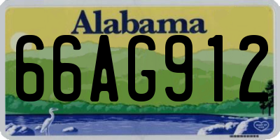 AL license plate 66AG912